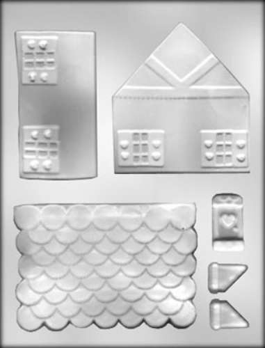 3D Gingerbread House Chocolate Mould - Click Image to Close